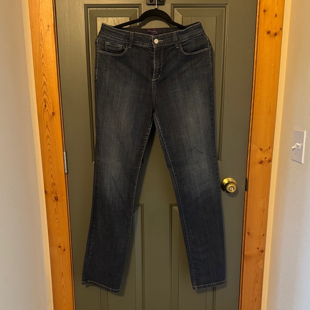 NYDJ Dark Blue Straight Leg Women's Jeans